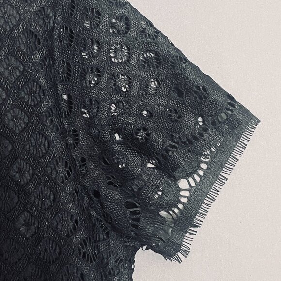 Isaac Mizrahi Live Black Sheath Dress Lace XL - Picture 2 of 6